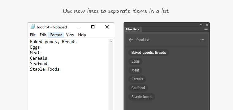 Создавайте собственные списки данных в&nbsp;текстовых файлах